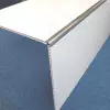 Aluminium External Corner Chrome | 2.4M long for 10mm thick boards