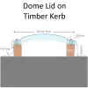 1200 x 1200mm Linear Opening Dome Triple Glaze Clear