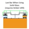 3M Vale Frame Supported Glazing Bar Brown