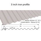 3 Inch Iron Profile Corrugated Eaves Filler Pk 10