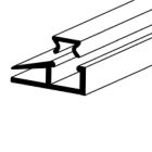 2.44M (8 ft) Secondary Glazing Trim White for 2 & 3mm sheets